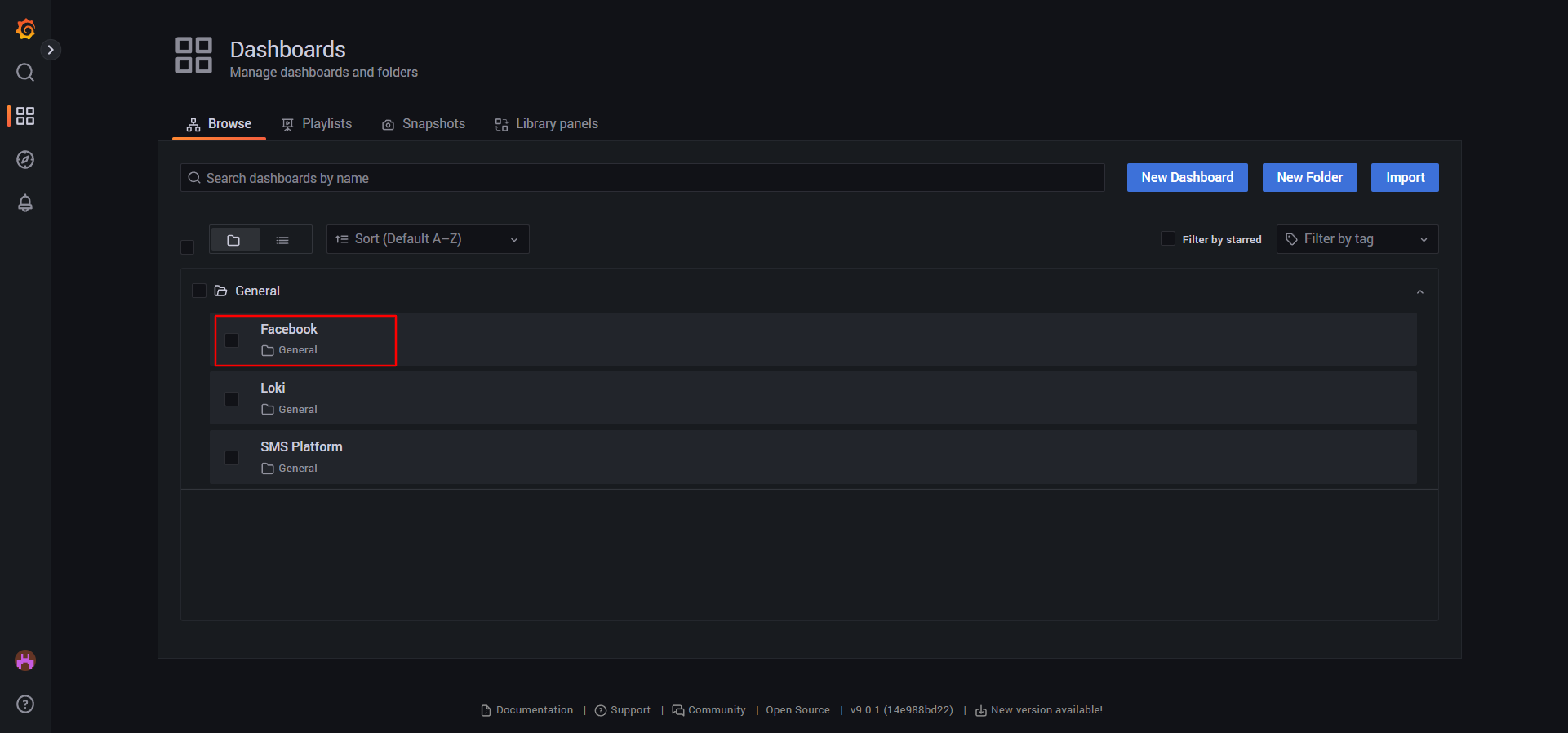 Grafana Dashboards